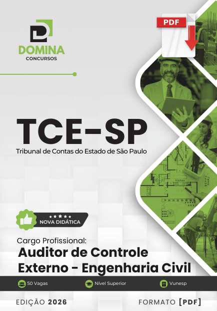 Apostila Auditor de Controle Externo – Engenharia Civil – TCE SP 2026 PDF
