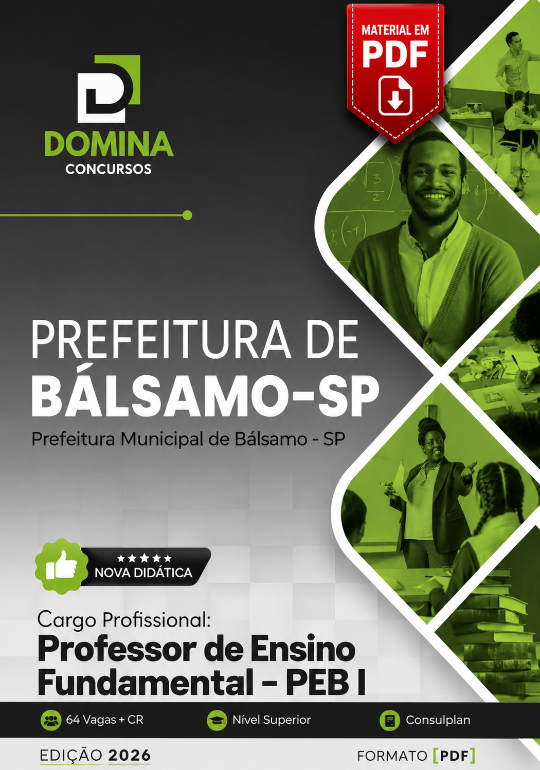 Apostila Professor de Ensino Fundamental Bálsamo SP 2026