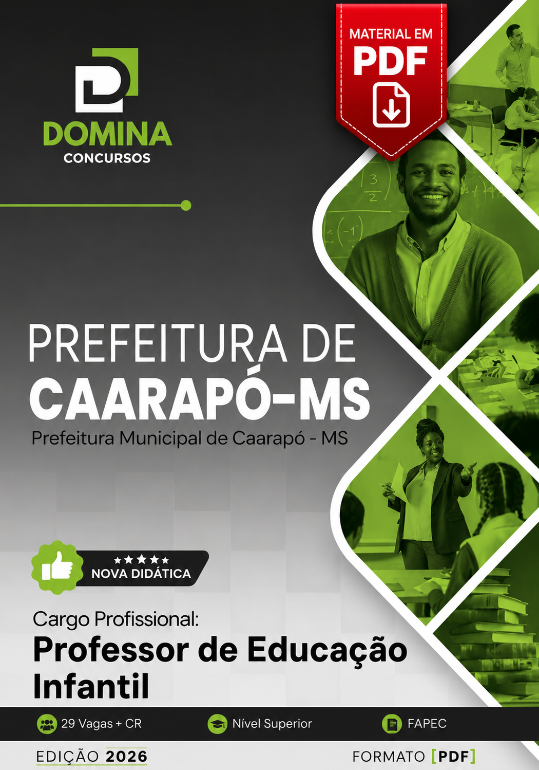 Apostila Professor de Educação Infantil Prefeitura de Caarapó MS 2026 em PDF