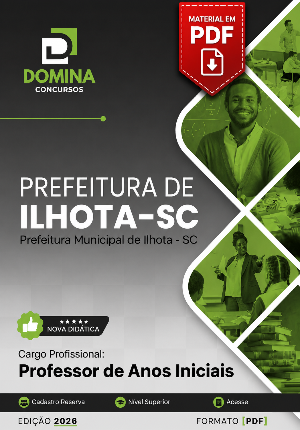Apostila Professor de Anos Iniciais Prefeitura de Ilhota SC 2026 em PDF