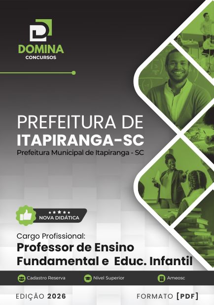 Apostila Concurso Professor de Ensino Fundamental e Educação Infantil Prefeitura de Itapiranga SC 2026
