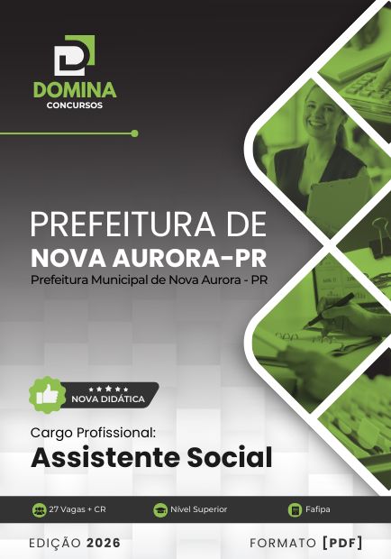 Apostila Concurso Assistente Social Prefeitura de Nova Aurora PR 2026