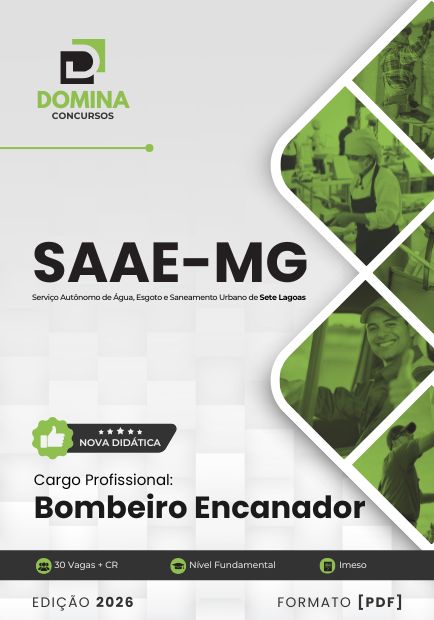 Apostila Concurso Bombeiro Encanador SAAE de Sete Lagoas MG 2026