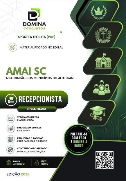 Apostila Recepcionista AMAI SC 2026