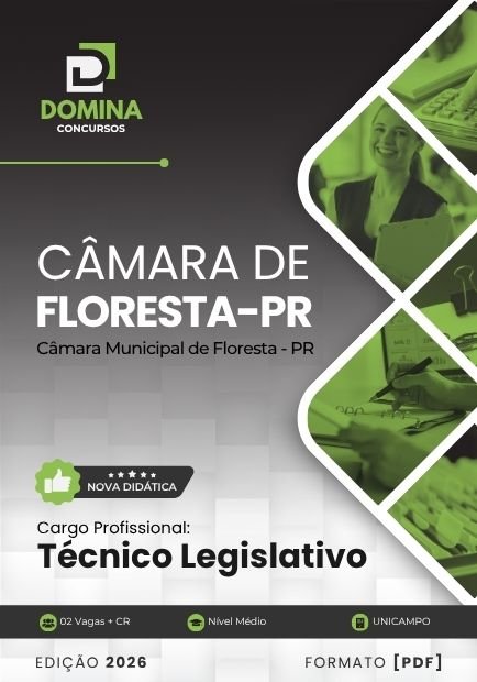 Apostila Técnico Legislativo Câmara Floresta PR 2026