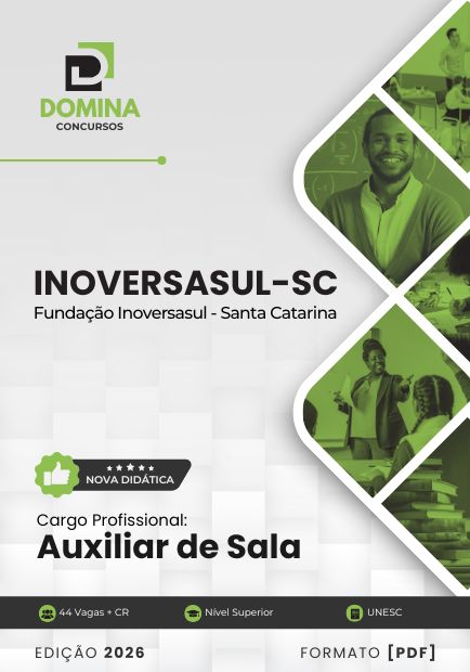 Apostila Auxiliar de Sala - Concurso Fundação InoversaSul SC 2026