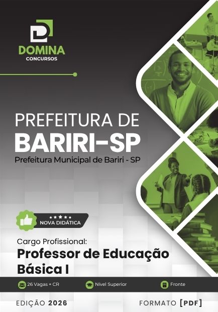 Apostila Professor de Educação Básica I - Concurso Bariri SP 2026