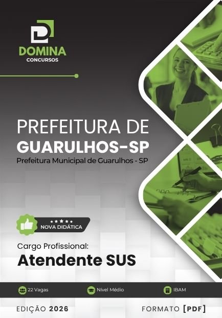 Apostila Atendente SUS Prefeitura de Guarulhos SP 2026