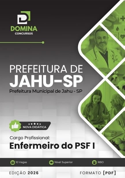Apostila Enfermeiro PSF Prefeitura de Jahu SP 2026