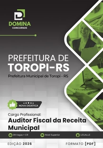 Apostila Auditor Fiscal Prefeitura de Toropi RS 2026