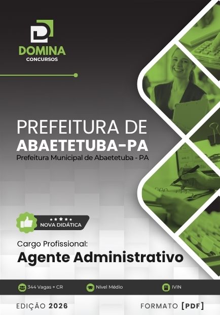 Apostila Concurso Agente Administrativo Prefeitura de Abaetetuba PA 2026