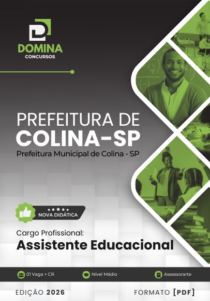 Apostila Assistente Educacional Colina SP 2026