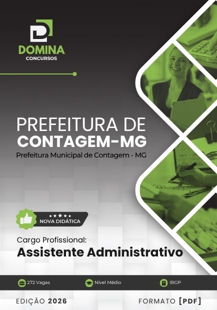Apostila Assistente Administrativo Contagem MG 2026