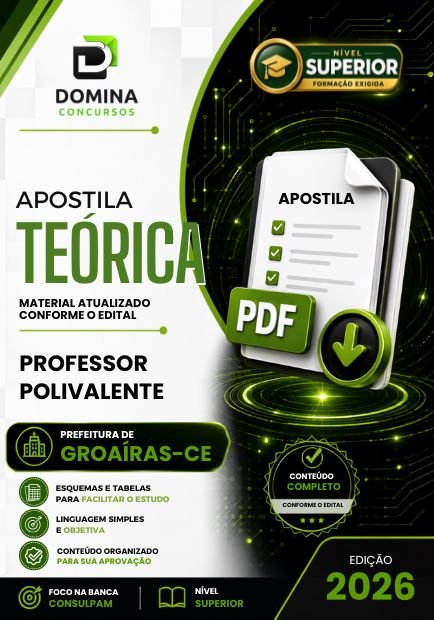Apostila Professor Polivalente Groaíras CE 2026