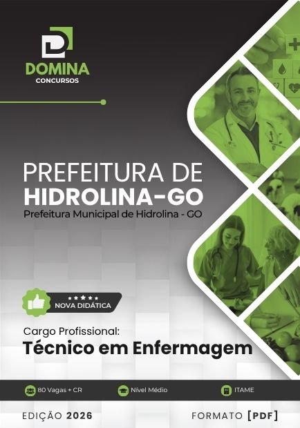Apostila Técnico em Enfermagem Hidrolina GO 2026
