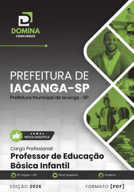 Apostila Professor de Educação Básica Infantil Iacanga SP 2026