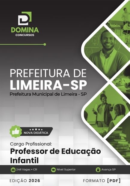Apostila Concurso Professor de Educação Infantil Prefeitura de Limeira SP 2026