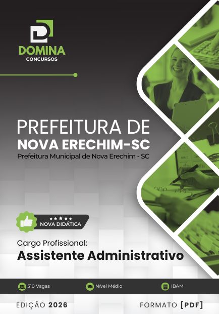 Apostila Assistente Administrativo Nova Erechim SC 2026