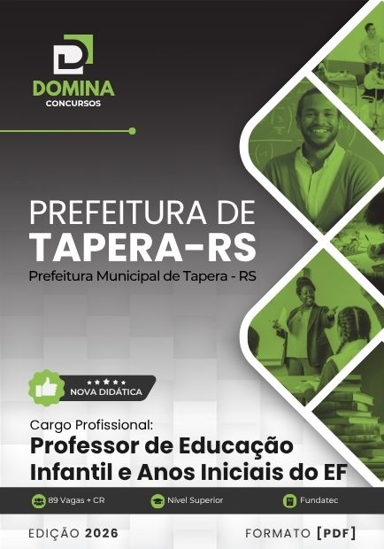Apostila Professor de Educação Infantil e Anos Iniciais Tapera RS 2026