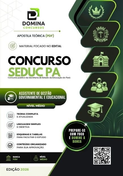 Apostila Assistente de Gestão Governamental e Educacional SEDUC PA 2026