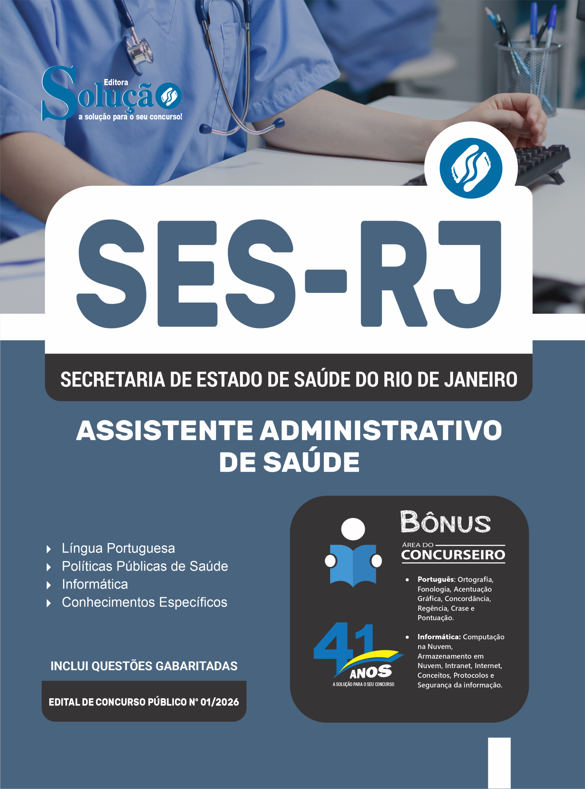 Apostila Assistente Administrativo de Saúde SES-RJ 2026