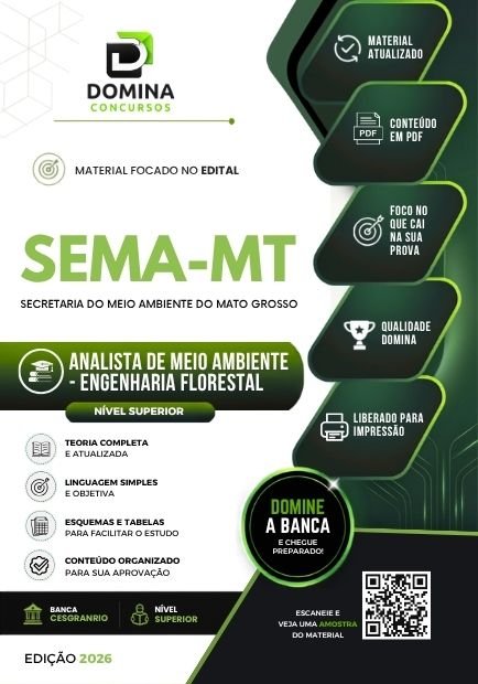 Apostila Analista de Meio Ambiente — Engenharia Florestal SEMA MT 2026