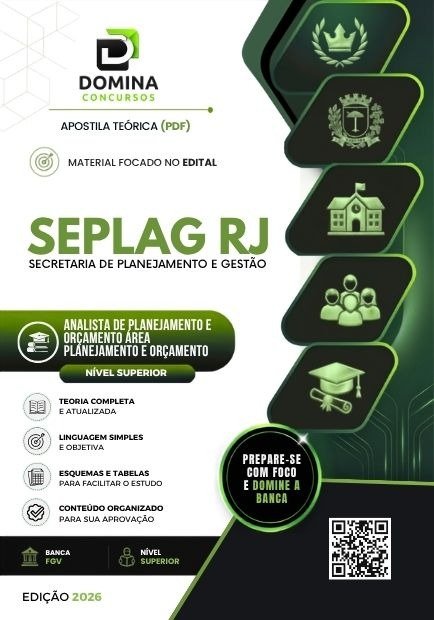 Apostila Analista de Planejamento e Orçamento — Área Planejamento e Orçamento SEPLAG RJ 2026