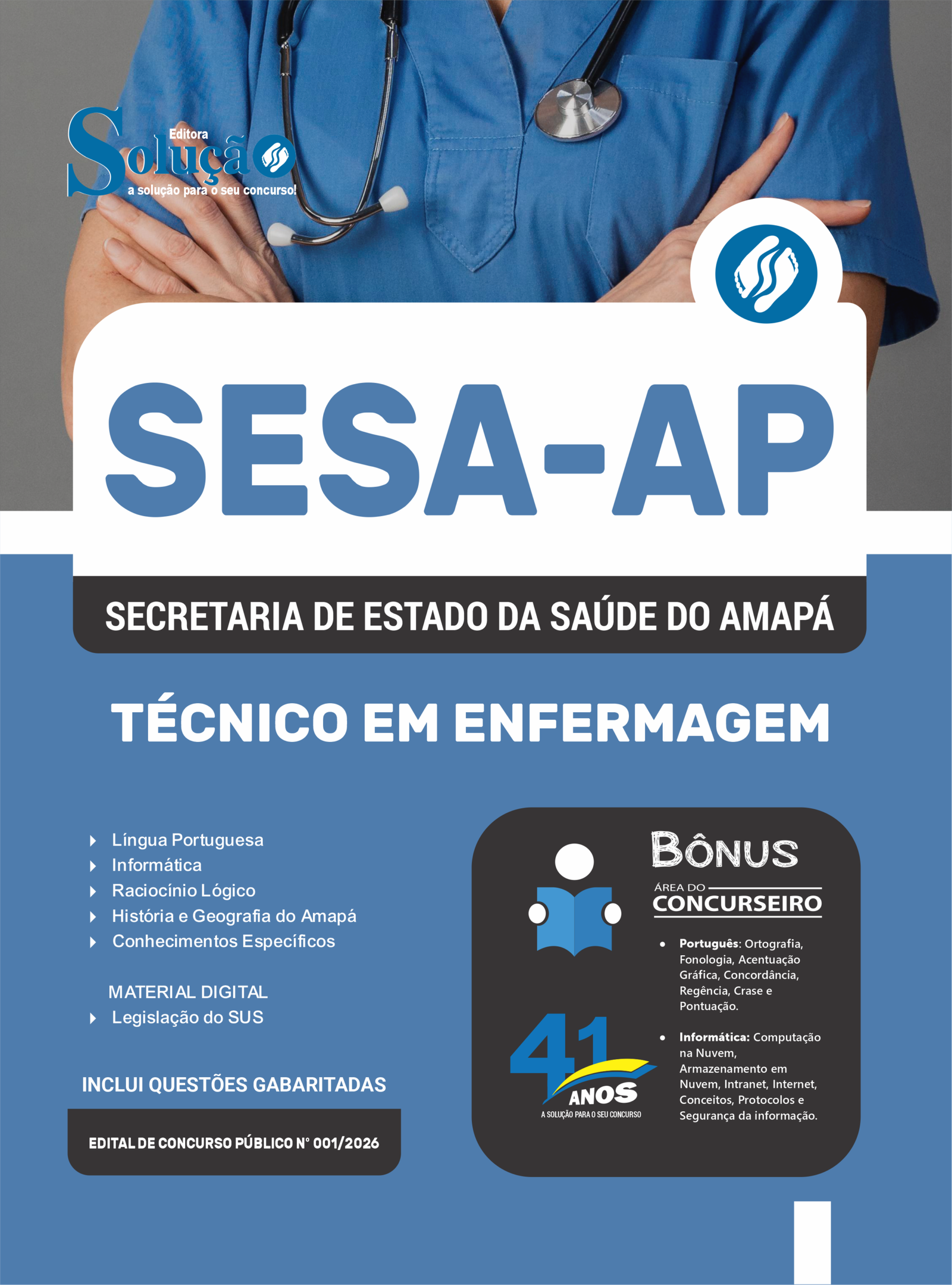 Apostila SESA AP 2026 - Técnico em Enfermagem